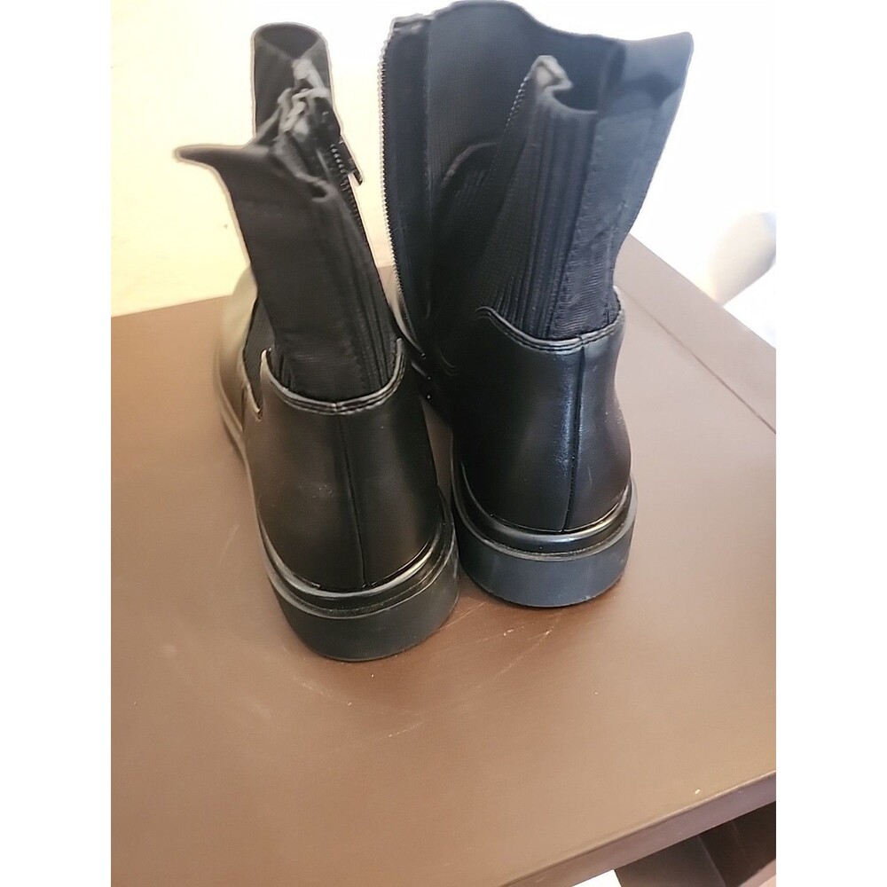 No Boundaries Womens Size 8 Black Chelsea Ankle Boots Slip On Memory Foam New - Picture 4 of 6
